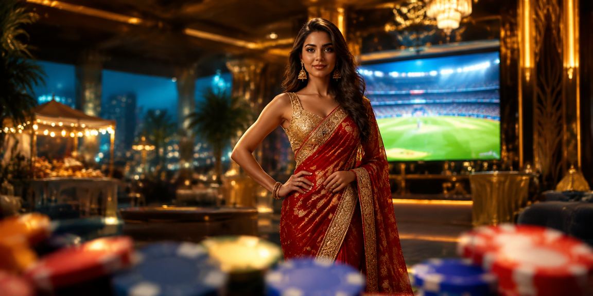 Indian cricket betting scene with festive local culture